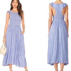 Free People Blue Midi Dress